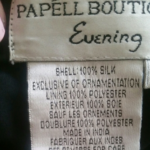 Papell Boutique Black Cocktail Dress - Picture 6 of 8